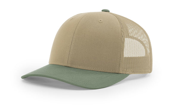 Richardson 112 Blank Trucker Hat — Premium Fit & Classic Style  Khaki/Loden