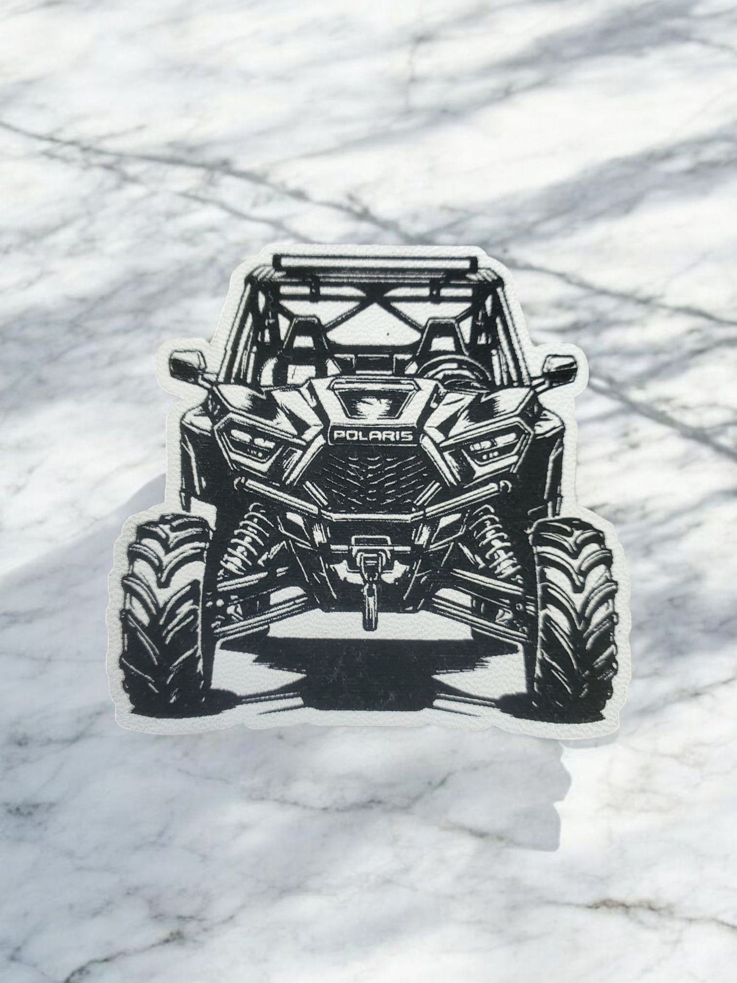 Polaris Ranger Custom Leather Patch – BBHB Exclusive (White Color)