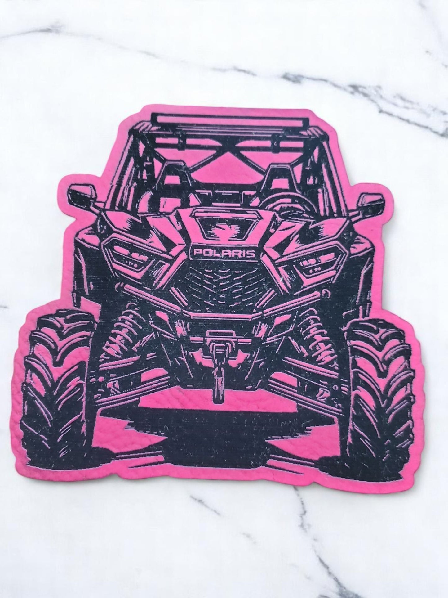 Polaris Ranger Custom Leather Patch – BBHB Exclusive (HOT PINK Color)