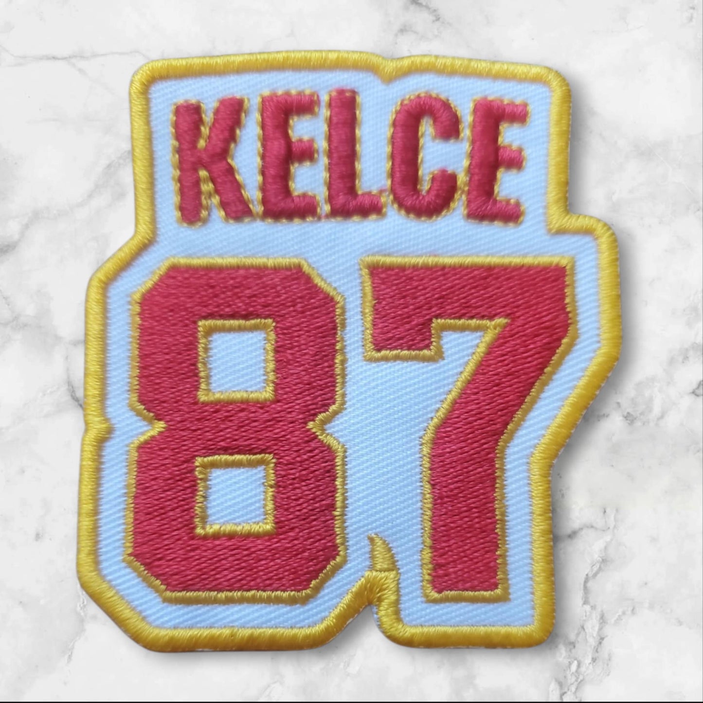 KELCE 87 Jersey Embroidery Patch – Iron-On or Sew-On