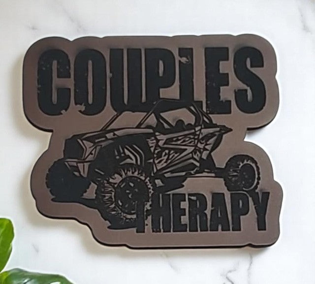 SXS /UTV Premium Couples Therapy 2.50 inch patch Walnut