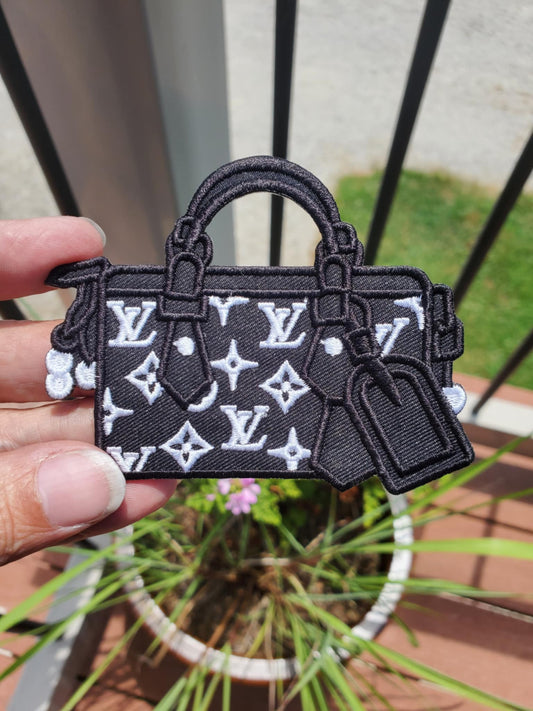Luxe Inspired Designer Purse Embroidery Patch — Statement Accessory
