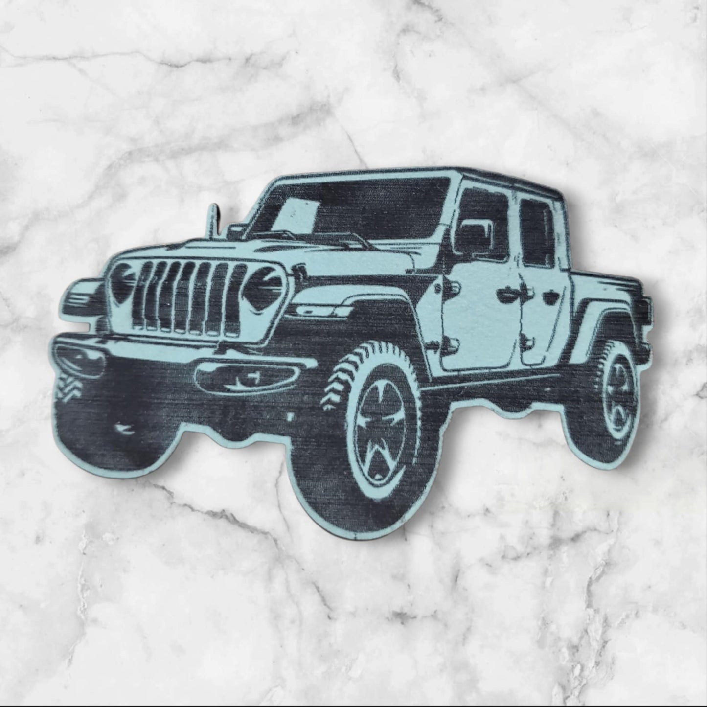 BBHB Exclusive Leatherette Jeep Gladiator Patch | Premium Truck Patch | Off Road Adventure Badge | Jeep Accessories | Custom Vehicle Patch (Green)