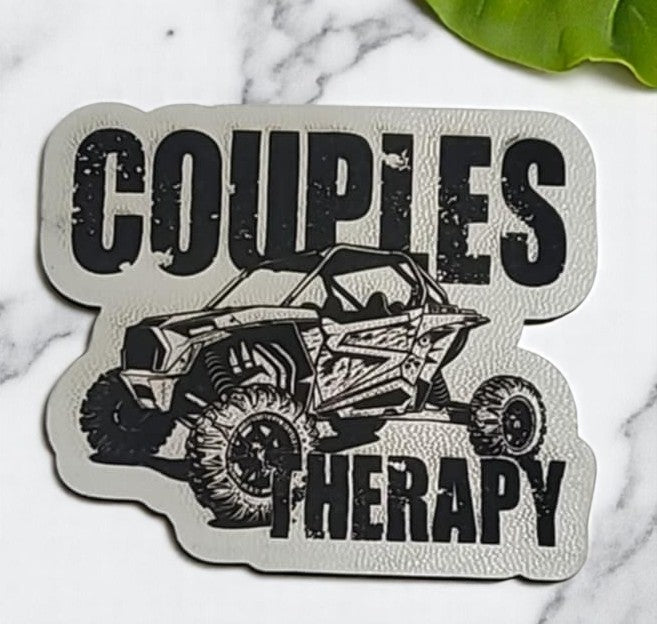 SXS /UTV Premium Couples Therapy 2.50 inch patch White