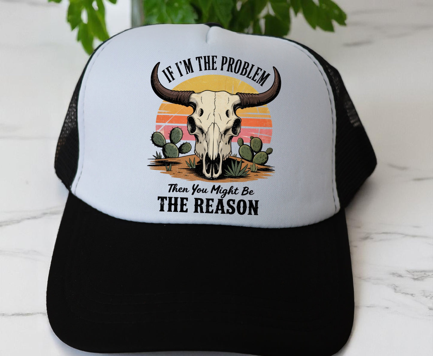 π₯"IF I'M THE PROBLEM" Premium DTF Hat Patch β Vibrant, Durable & Full of Personality! π₯ (Patch ONLY, NO HAT)