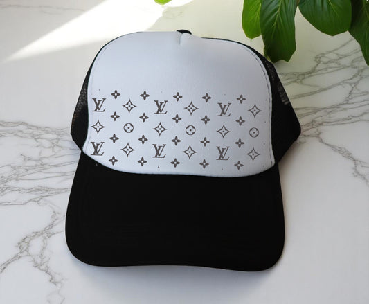 🔥"Medium Black Designer Inspired 3x7" Premium DTF Hat Patch – Vibrant, Durable & Full of Personality! 🔥 (Patch ONLY, NO HAT)