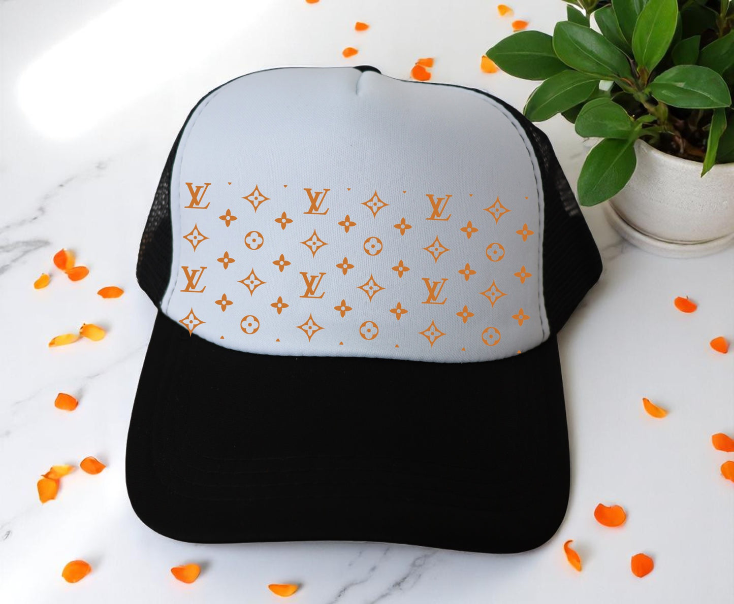 π₯"Medium GOLD Designer Inspired 3x7" Premium DTF Hat Patch β Vibrant, Durable & Full of Personality! π₯ (Patch ONLY, NO HAT)