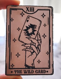 Winning Hand Tarot Card Leatherette Patch – LT Brown