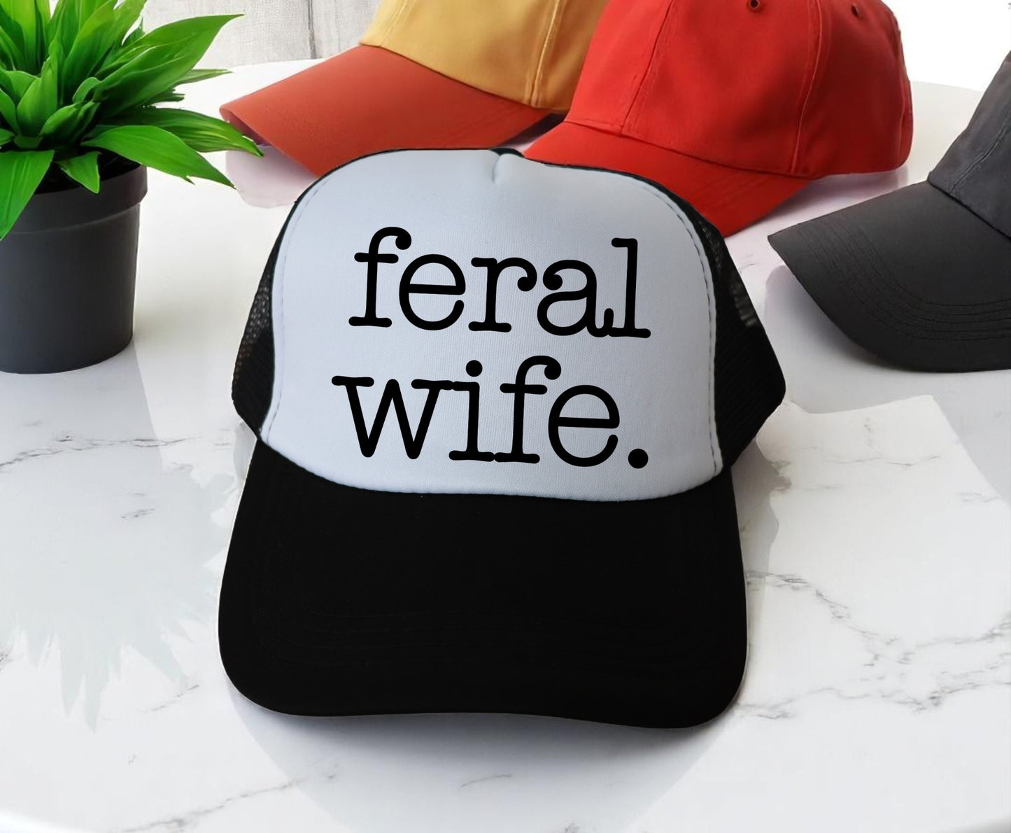 π₯"FERAL WIFE" Premium DTF Hat Patch β Vibrant, Durable & Full of Personality! π₯ (Patch ONLY, NO HAT)