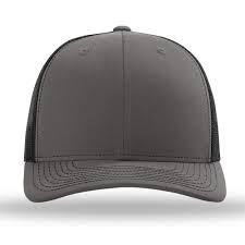 Richardson 112 Blank Trucker Hat — Premium Fit & Classic Style  Charcoal & Black