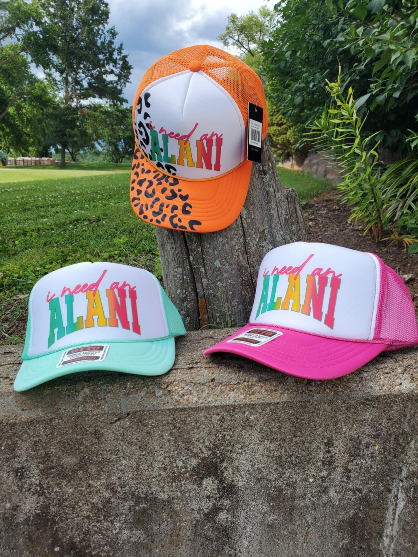 I NEED A ALANI DTF Transfer - Colorful Font Design   (DTF PATCH ONLY)