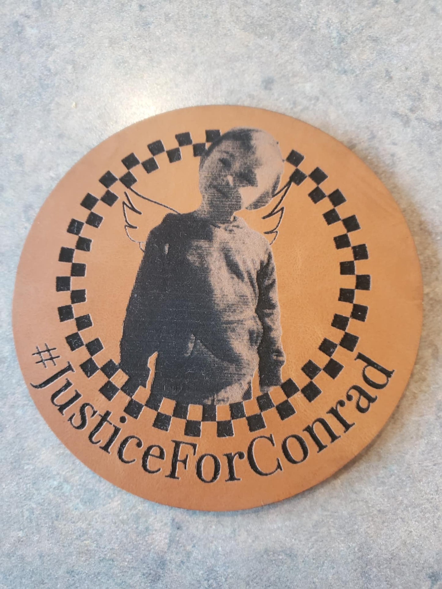 JusticeForConrad Round Hat Patch ONLY