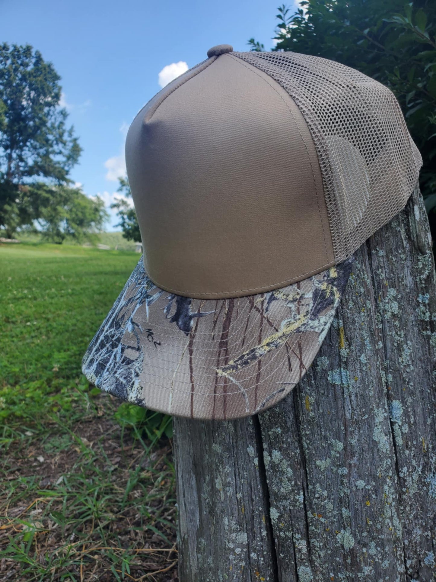 CAMO 5-Panel Structured Hat – Khaki/TrueTimber MC2/Khaki
