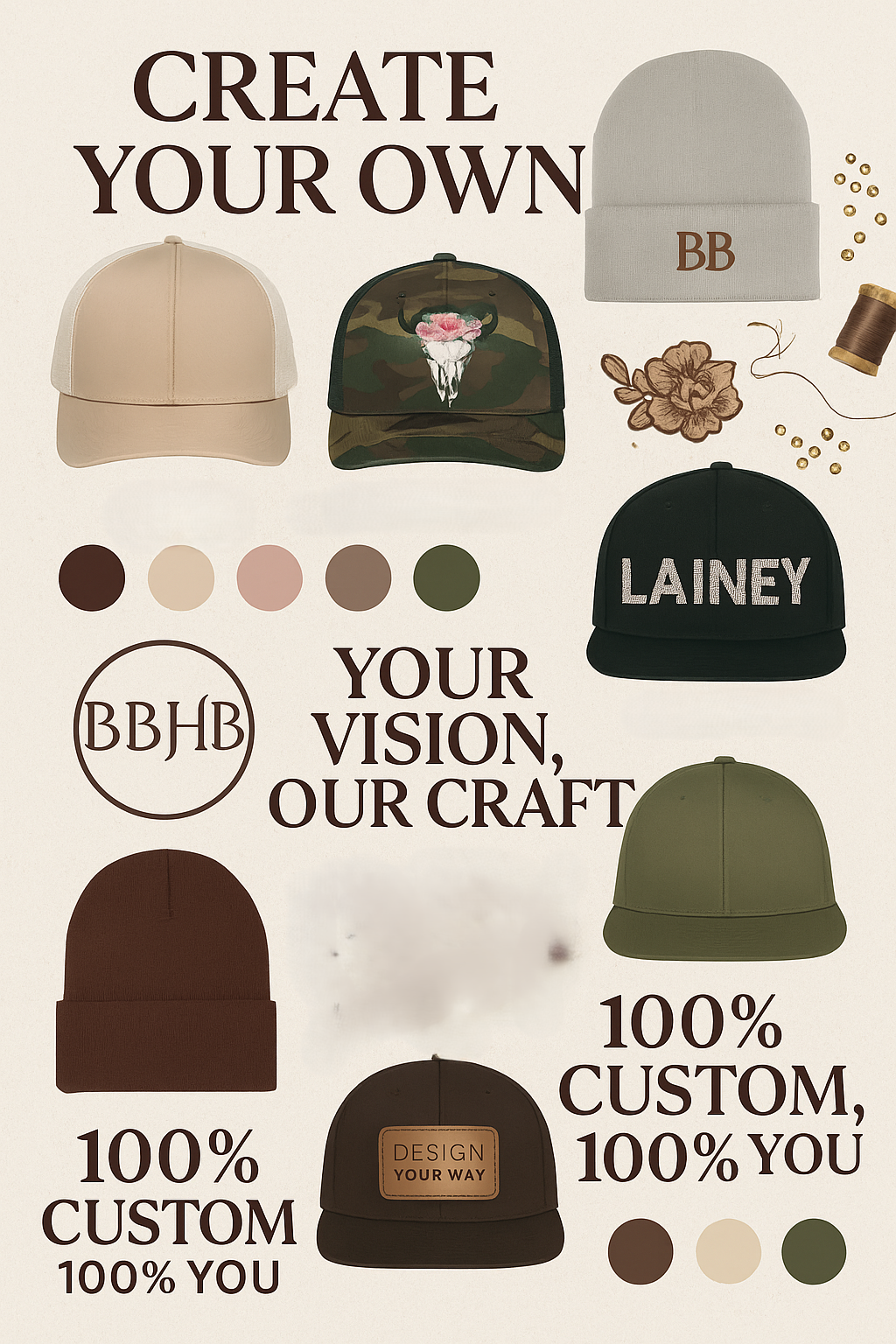 "Create Your Own" or "Custom Creations" or "Design Your Way"