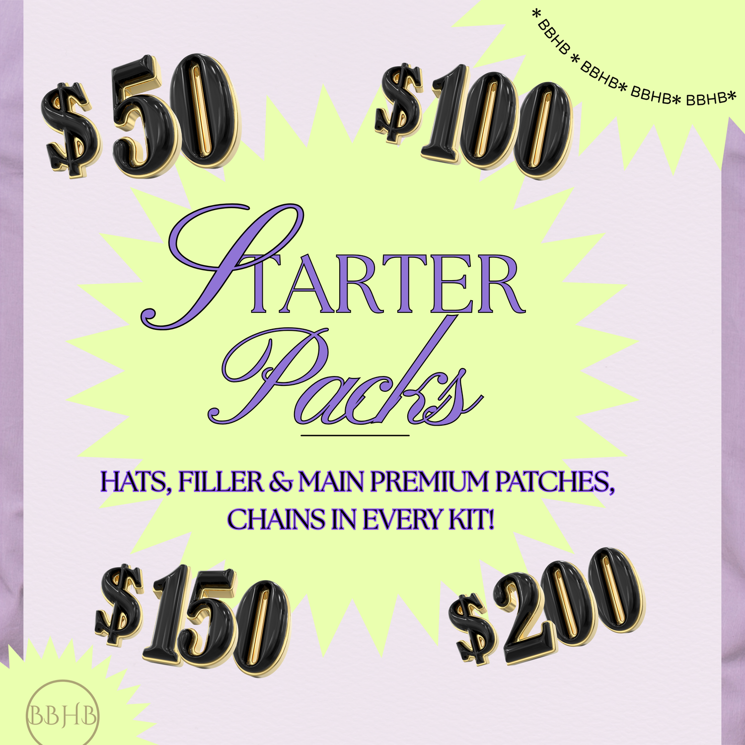 Starter Bundles – Premium Trucker Hat Creation Kits (Random Selection)