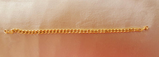 Gold Chunky Chain - 10 Inches with Double Lobster Clasp