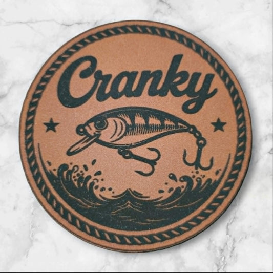 Cranky — Crankbait Leather Hat Patch