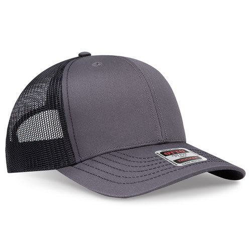 OTTO CAP 6 Panel Mid Profile Mesh Back Trucker Hat