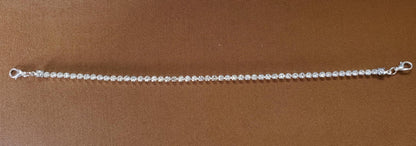 Clear Rhinestone Hat Chain - 10 Inches with Silver Lobster Clasp