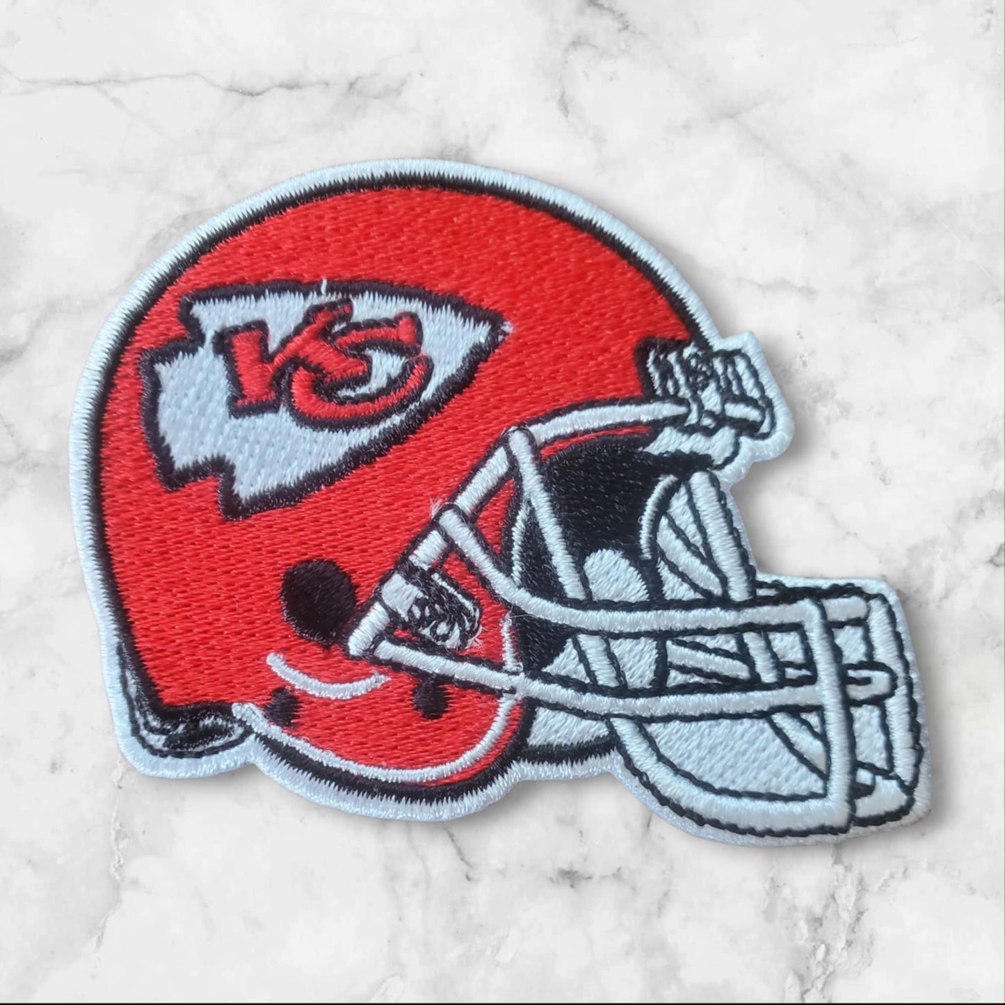Kansas City Football Helmet Embroidery Patch – Sew or Iron On