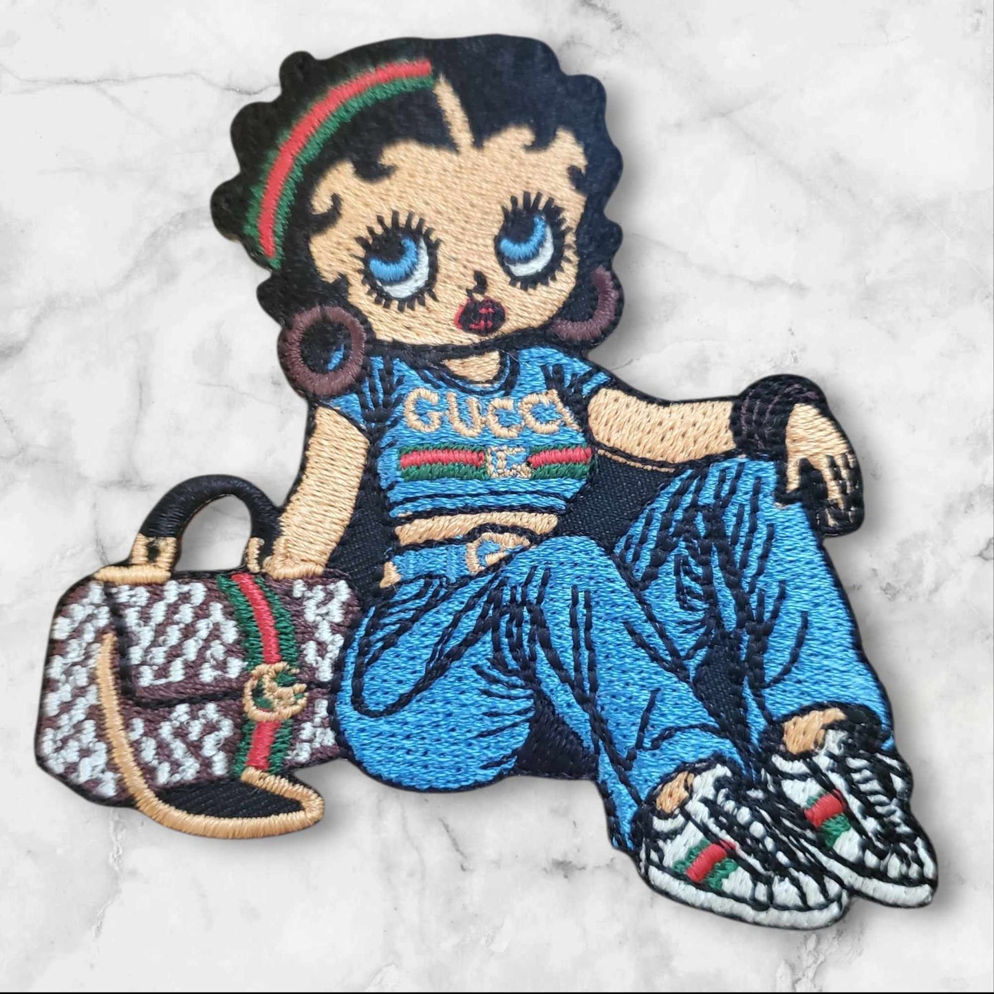 Betty Boop Guccy-Inspired Premium Embroidery Patch