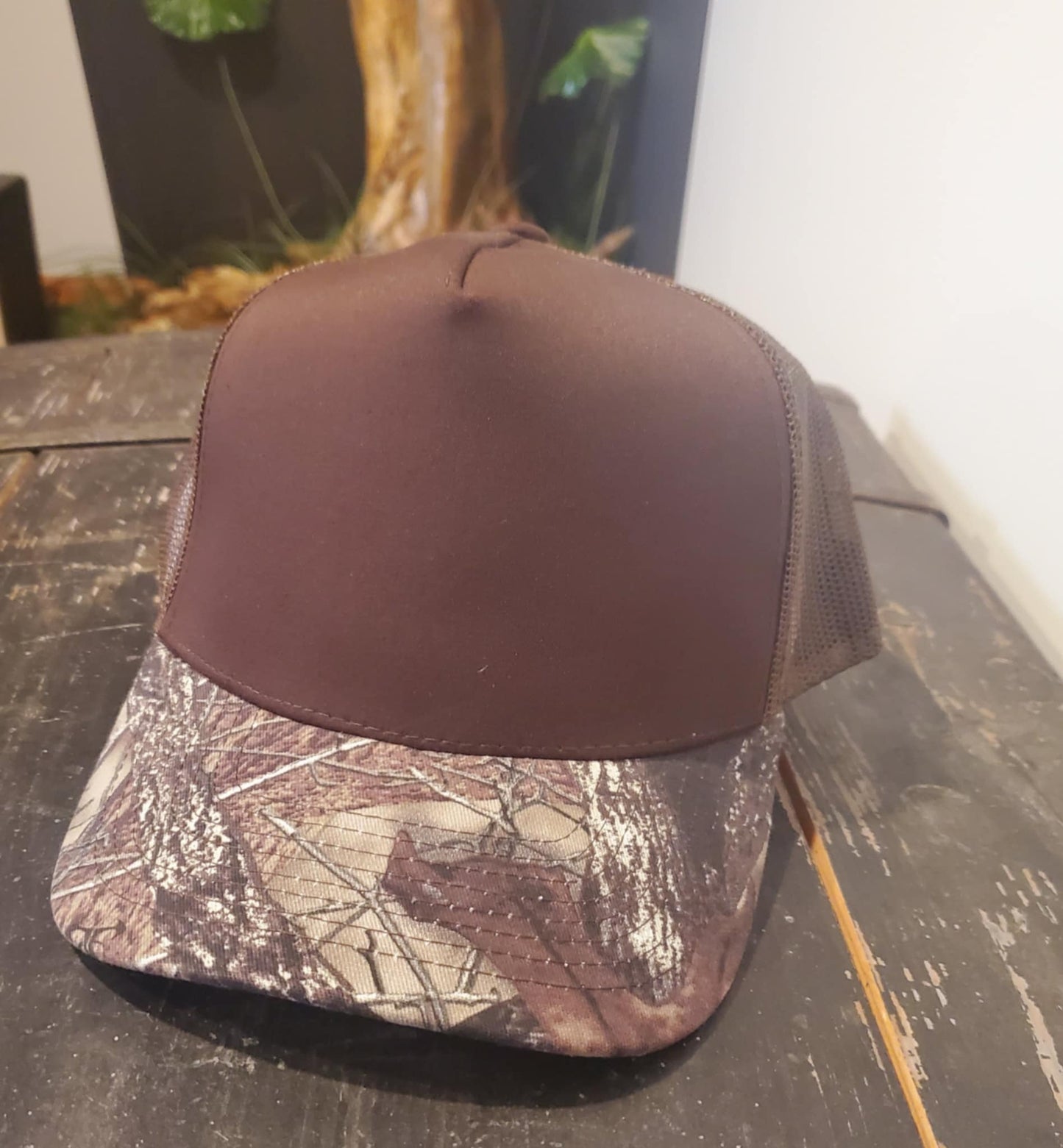 5-Panel Structured Hat – Brown/TrueTimber HTCF/Brown