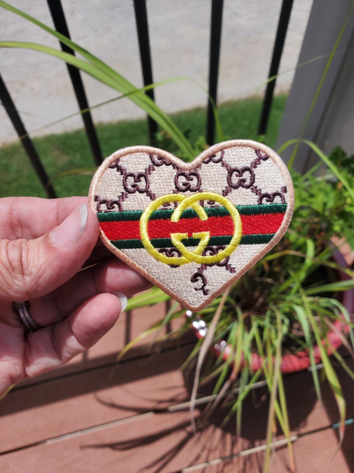 Designer Inspired Heart Inspired Patch - Luxury Designer Inspired Embroidered Patch