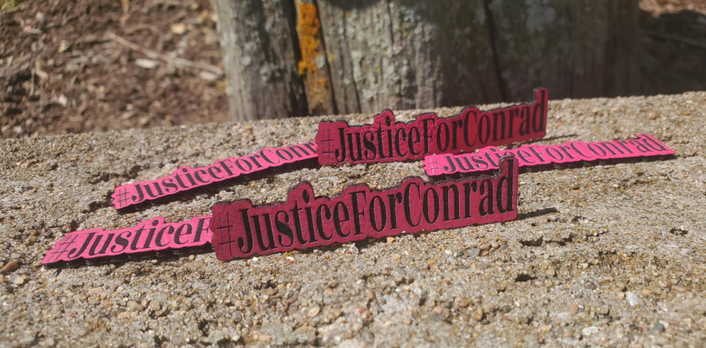 #JusticeForConrad Premium HOT PINK Patch ONLY! No Hat