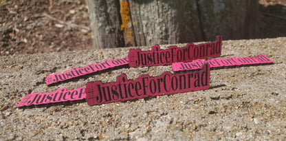 #JusticeForConrad Premium HOT PINK Patch ONLY! No Hat