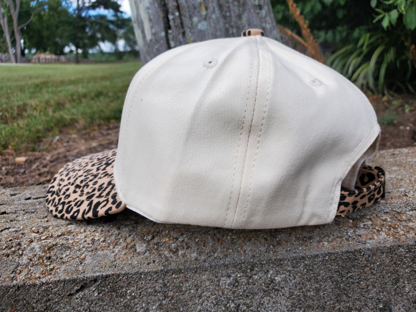 Limited Edition Premium Leopard Print Brim Canvas Blank Hat - Exclusive Designer Baseball Cap