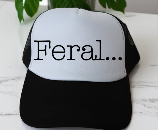 🔥"FERAL..." Premium DTF Hat Patch – Vibrant, Durable & Full of Personality! 🔥 (Patch ONLY, NO HAT)