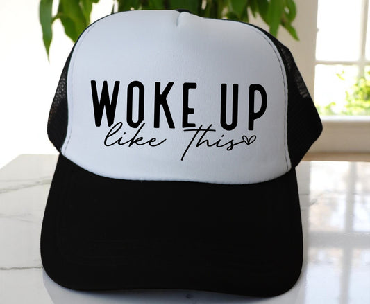 🔥"WOKE UP LIKE THIS" Premium DTF Hat Patch – Vibrant, Durable & Full of Personality! 🔥 (Patch ONLY, NO HAT)