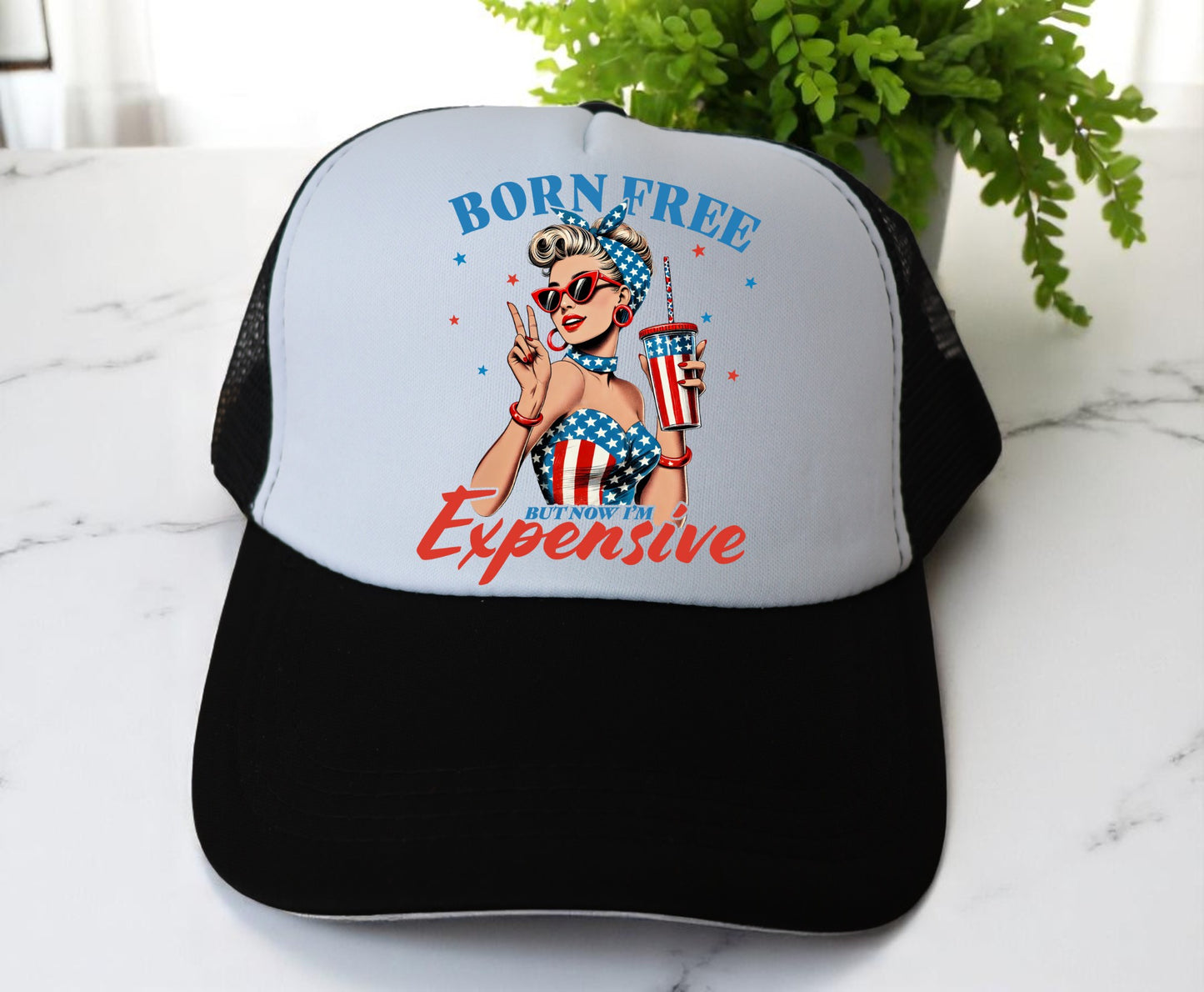 🔥"BORN FREE" Premium DTF Hat Patch – Vibrant, Durable & Full of Personality! 🔥 (Patch ONLY, NO HAT)