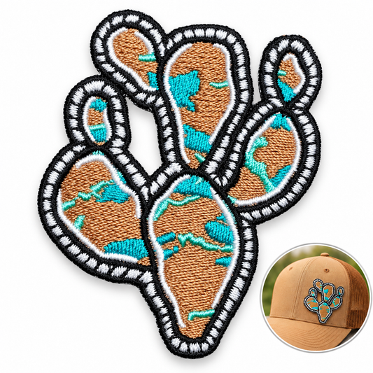 Custom Cactus with Turquoise