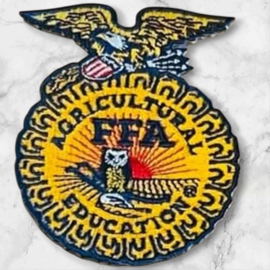 FFA Embroidered Patch – Iron-On Trucker Hat & Jacket Patch