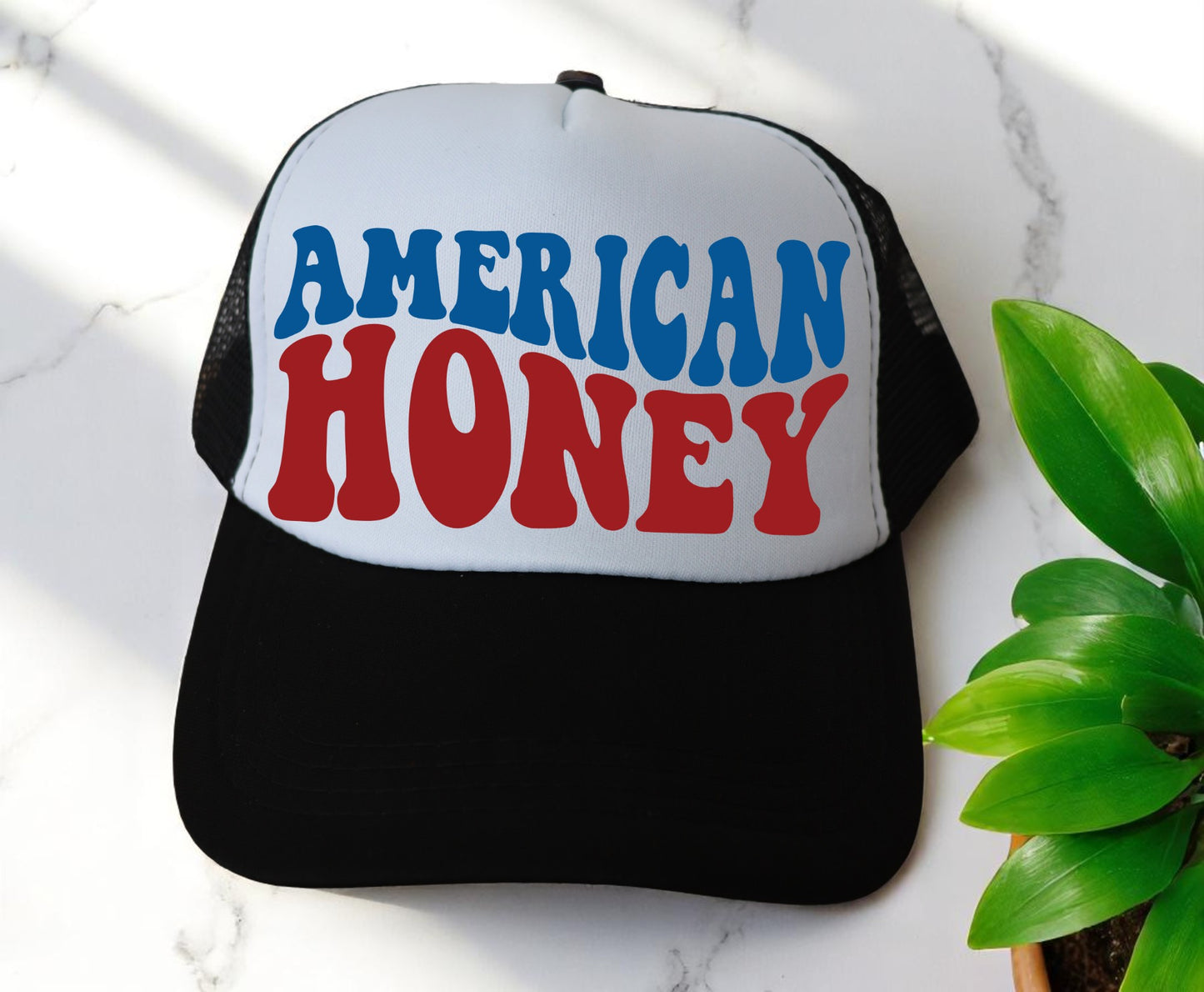 🔥"AMERICAN HONEY" Premium DTF Hat Patch – Vibrant, Durable & Full of Personality! 🔥 (Patch ONLY, NO HAT)