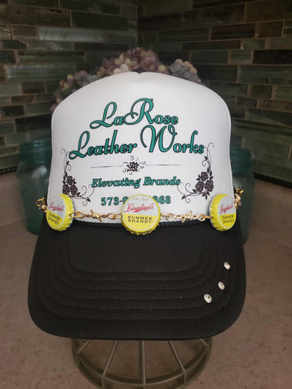 Beer Cap & Barbed Wire Hat Chain – Fun Party Hat Accessory (Custom Beer Flavor Style)