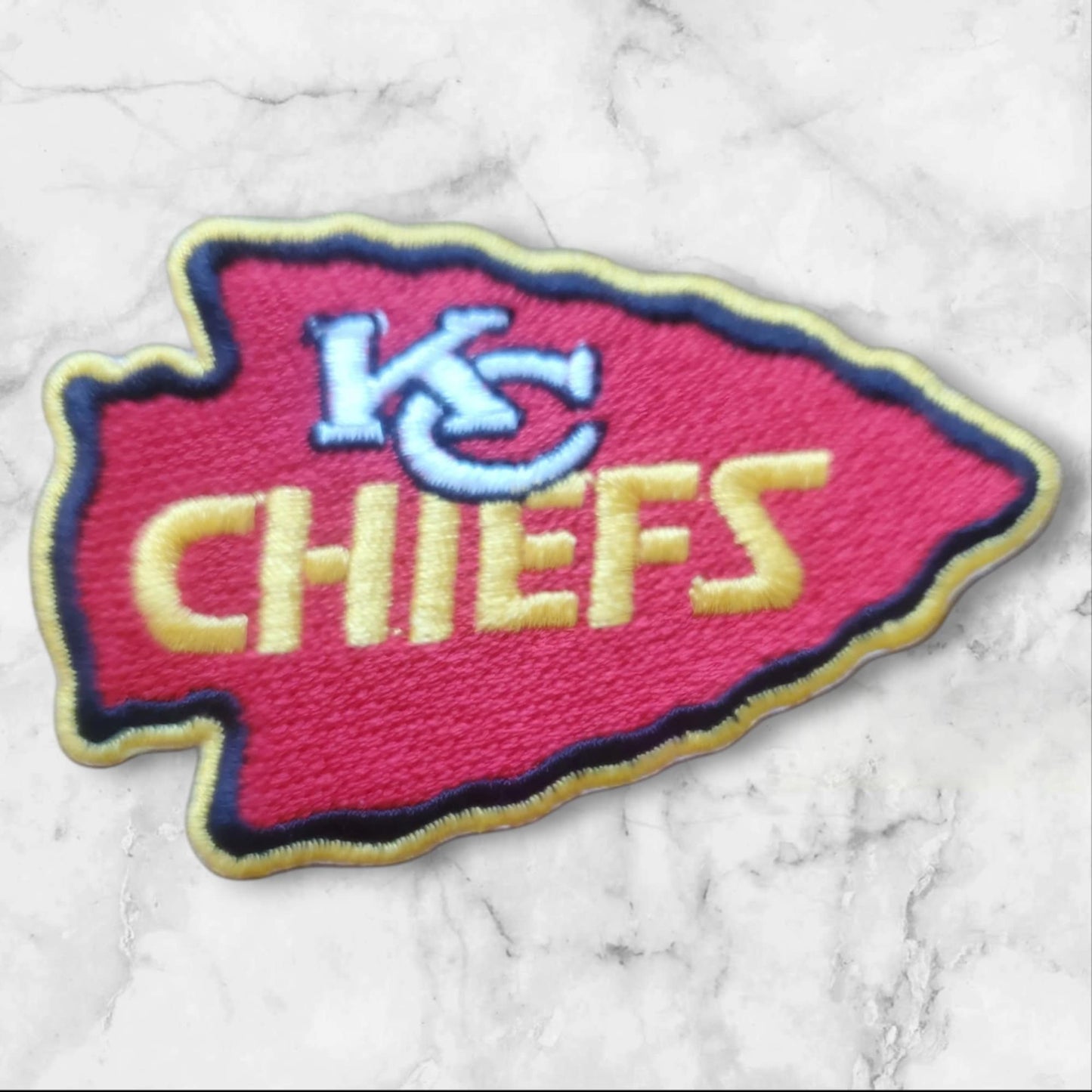 Kansas City Football Arrowhead Embroidery Patch – Sew or Iron On