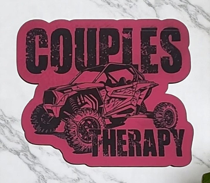 SXS /UTV Premium Couples Therapy 2.50 inch patch Hot Pink