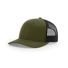 Richardson 112 Blank Trucker Hat — Premium Fit & Classic Style  LODEN & BLACK