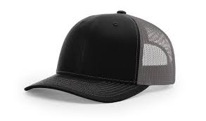 Richardson 112 Blank Trucker Hat — Premium Fit & Classic Style  Black & Charcoal
